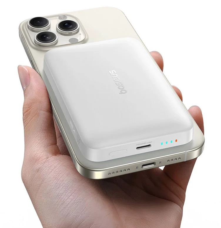 Power Bank Baseus EnerFill FM11 Ultra-Mini PPFM11-1022 P1008210E213-00 10000 mAh Moon White
