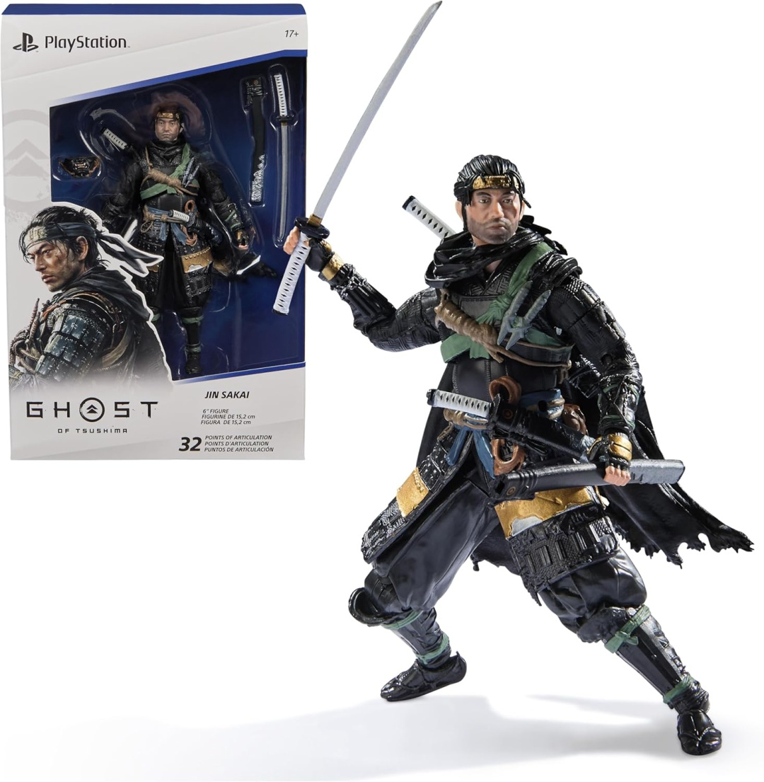 Фигурка PlayStation Ghost of Tsushima Jin Sakai Samurai Action Figure купить,NaN
