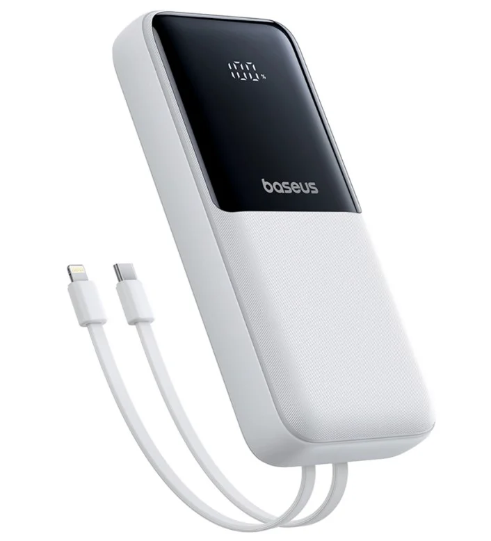Power Bank Baseus Lipow Digital Display PPJP312 P10079102213-00 20000 mAh Moon White