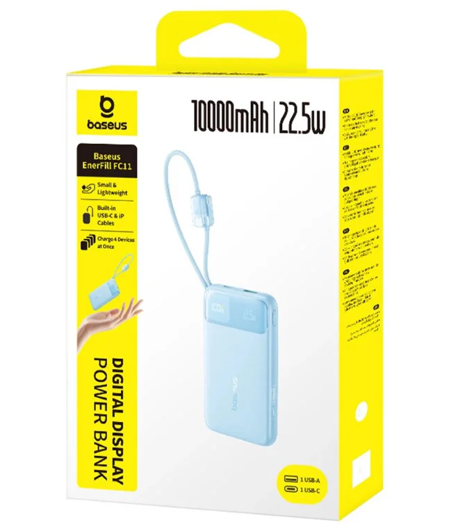 Power Bank Baseus EnerFill FC11 E0027R 10000 mAh Blue 