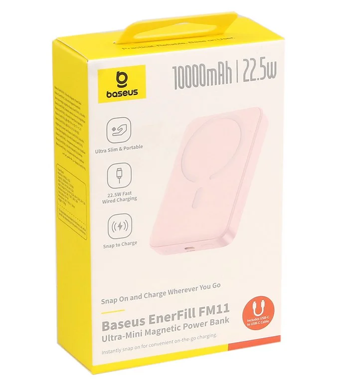 Power Bank Baseus EnerFill FM11 Ultra-Mini PPFM11-1022 E0026601 10000 mAh Baby Pink