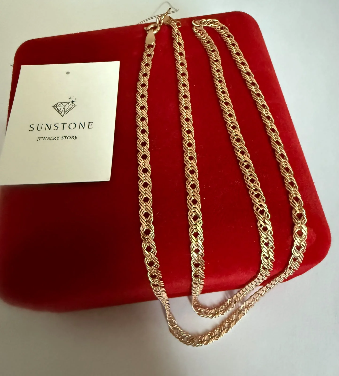 Цепь Sunstone S785 красное золото 3.5гр 55см  купить,260000