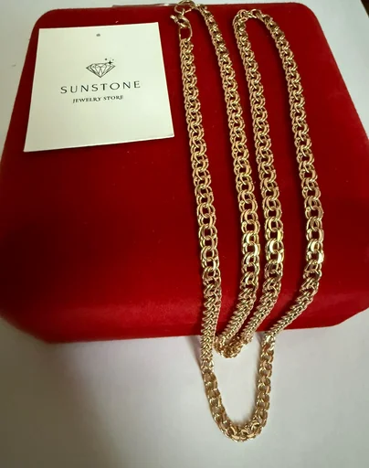 Цепь Sunstone S786 красное золото 4.4гр 55см