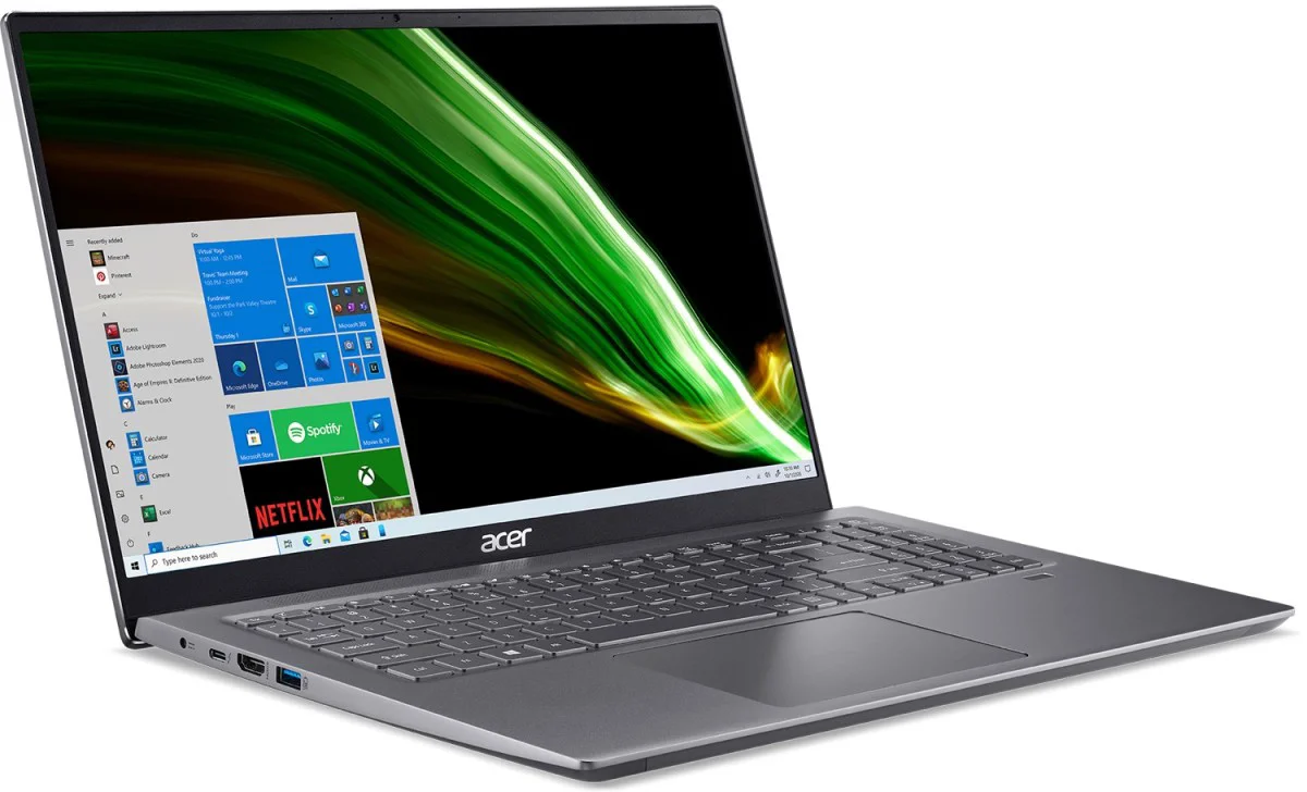 Ультрабук Acer Swift X SFX16-51G NX.AYKER.003 16.1" Grey купить,NaN