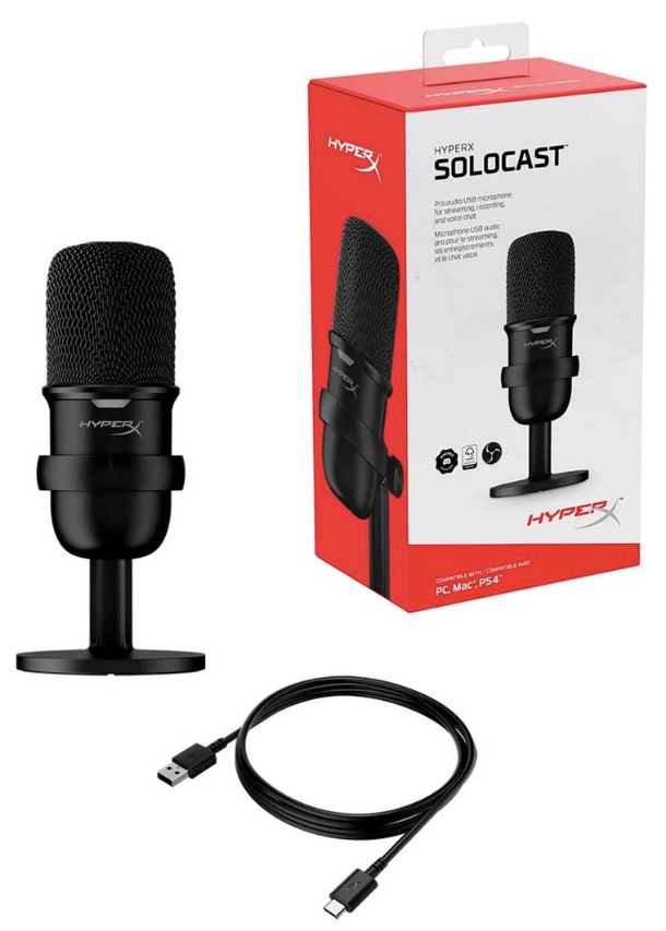 Микрофон HyperX SoloCast 4P5P8AA черный купить,NaN
