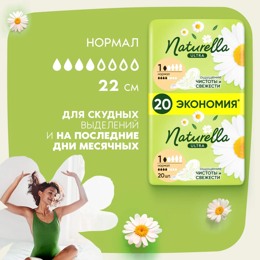 Прокладки Naturella Ultra Нормал 20 шт купить,NaN