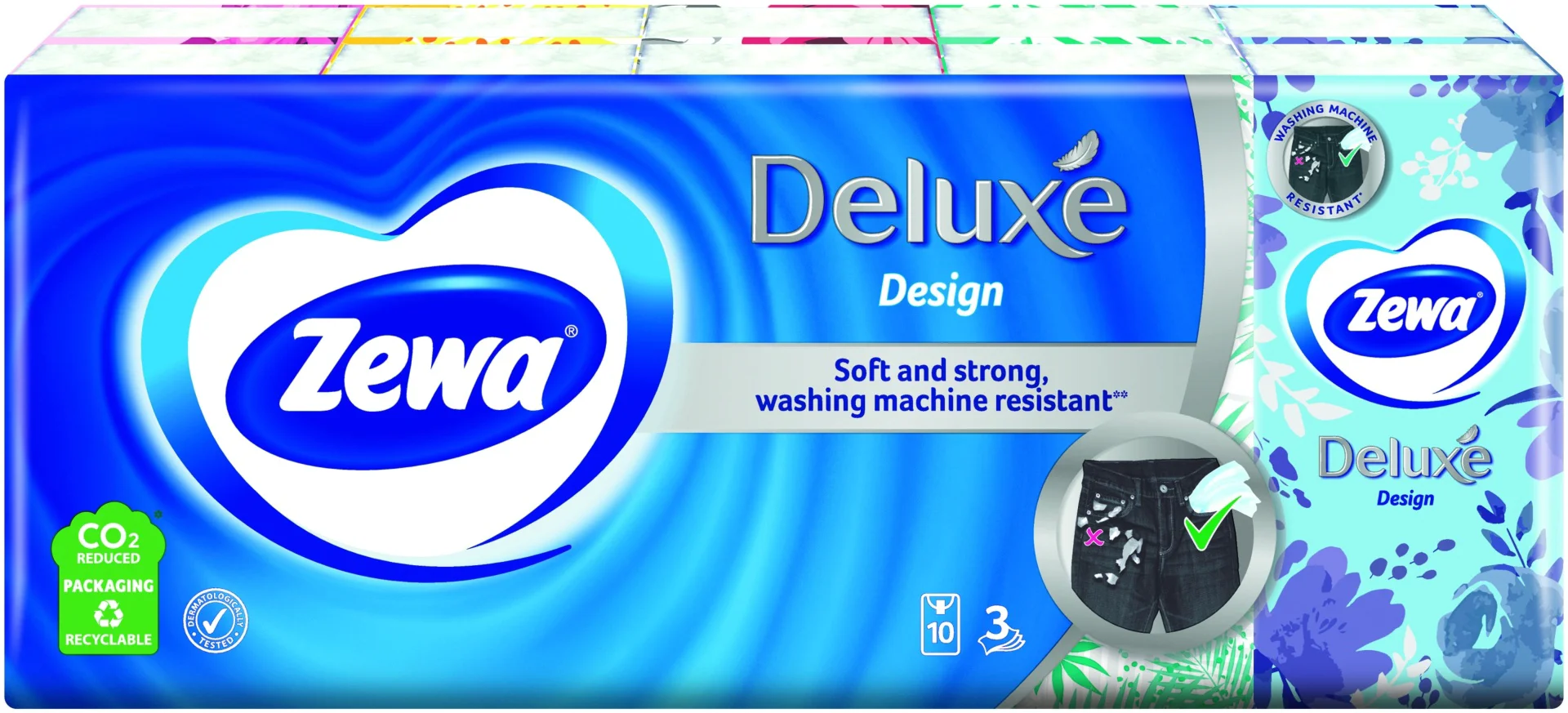 Платочки бумажные Zewa Deluxe 10шт купить,NaN