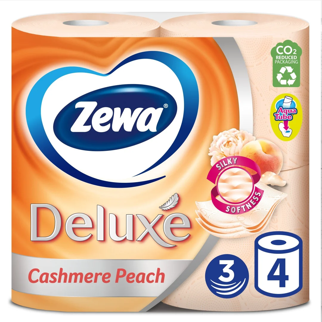 Туалетная бумага Zewa Cashmere Peach 3-слойный 4 шт купить,NaN