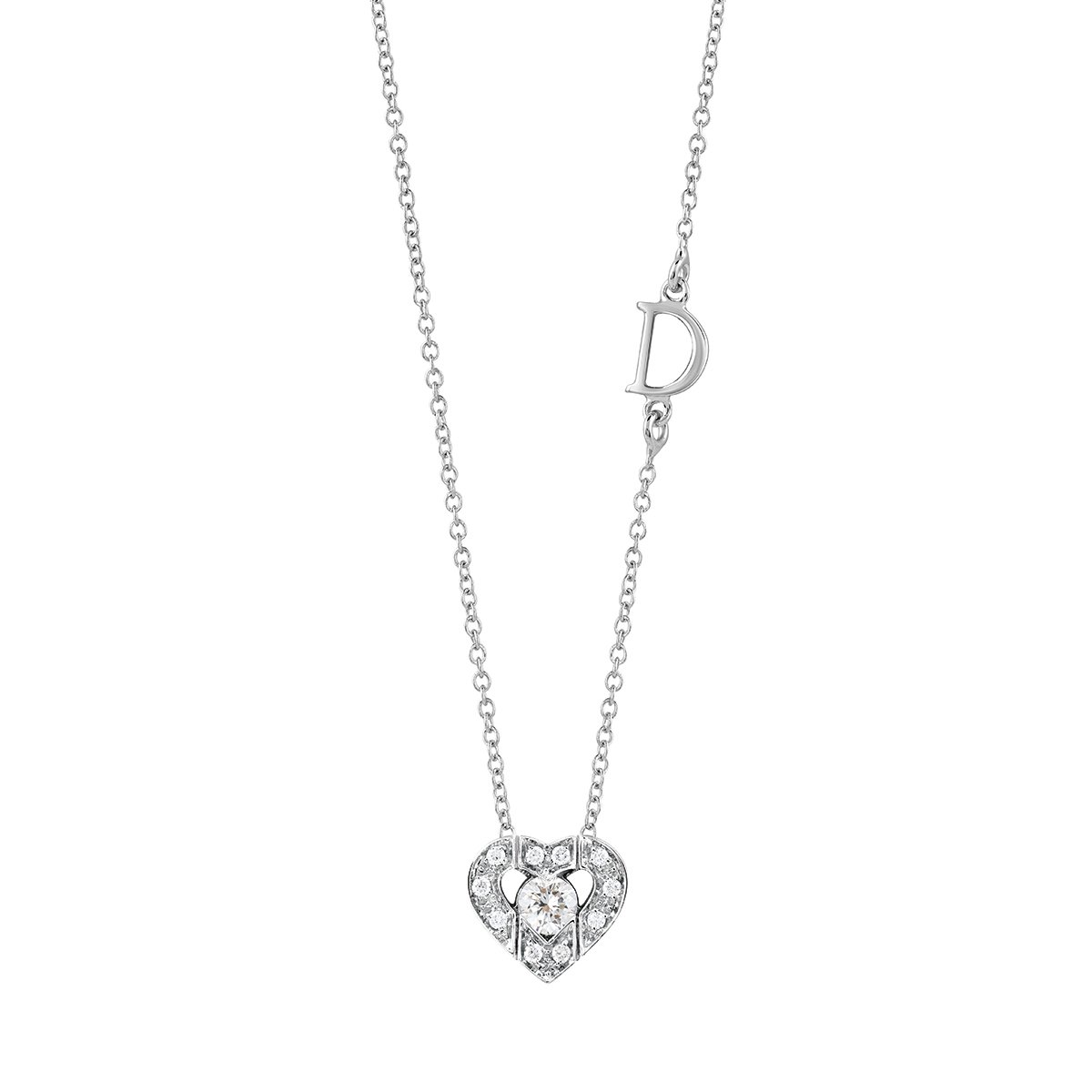Колье Damiani 13088 д 45см 4гр 0,20ct.