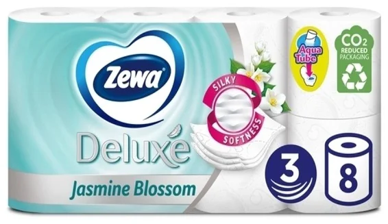 Туалетная бумага Zewa Deluxe Jasmine Blossom 8 шт купить,NaN