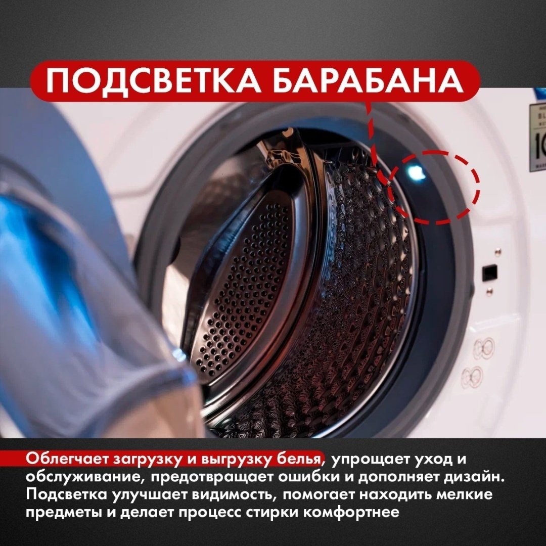 Стиральная машина HAUSLER WWKHS60WHIM белый купить,0