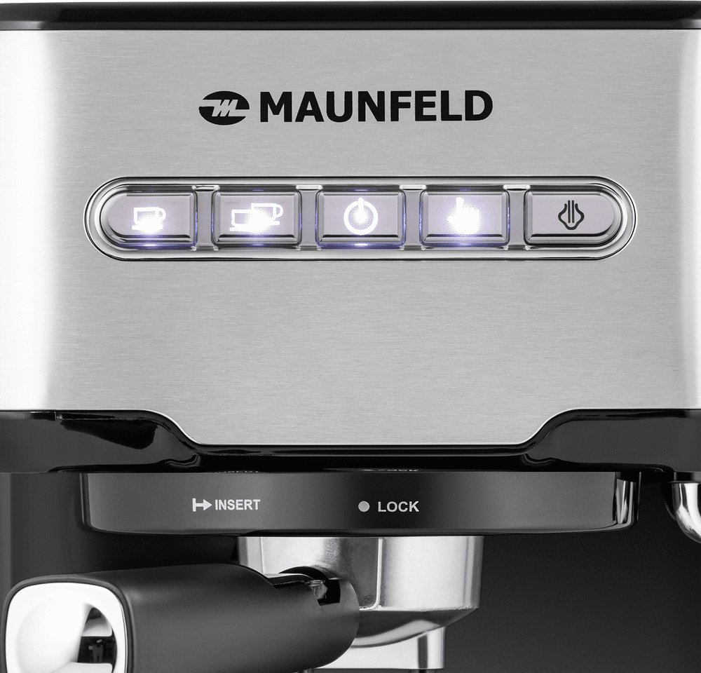Кофемашина MAUNFELD MF-724S черный, серебристый купить,83147