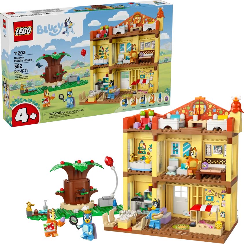 Конструктор LEGO Duplo Bluey Дом семьи Блуи, деталей 382 шт