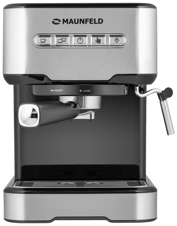 Кофемашина MAUNFELD MF-724S черный, серебристый купить,0
