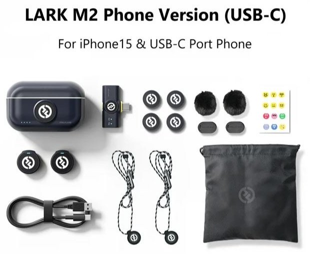 Микрофон Hollyland Lark M2 Duo USB-C черный купить,0