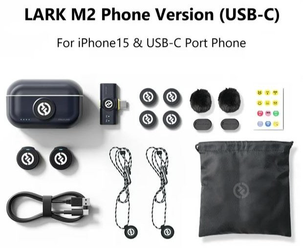 Микрофон Hollyland Lark M2 Duo USB-C черный купить,NaN