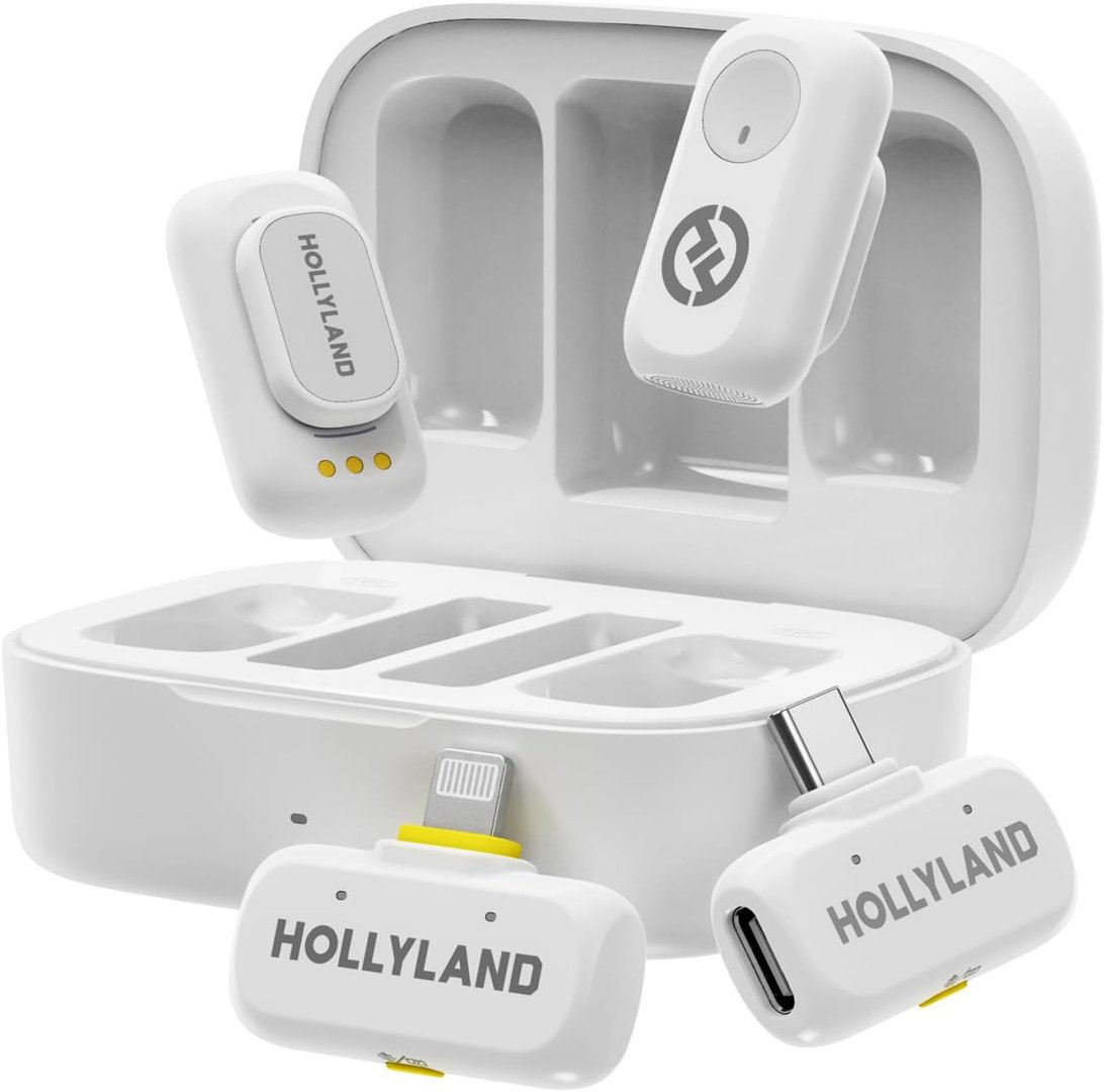 Микрофон Hollyland LARK A1 DUO Combo белый купить,NaN