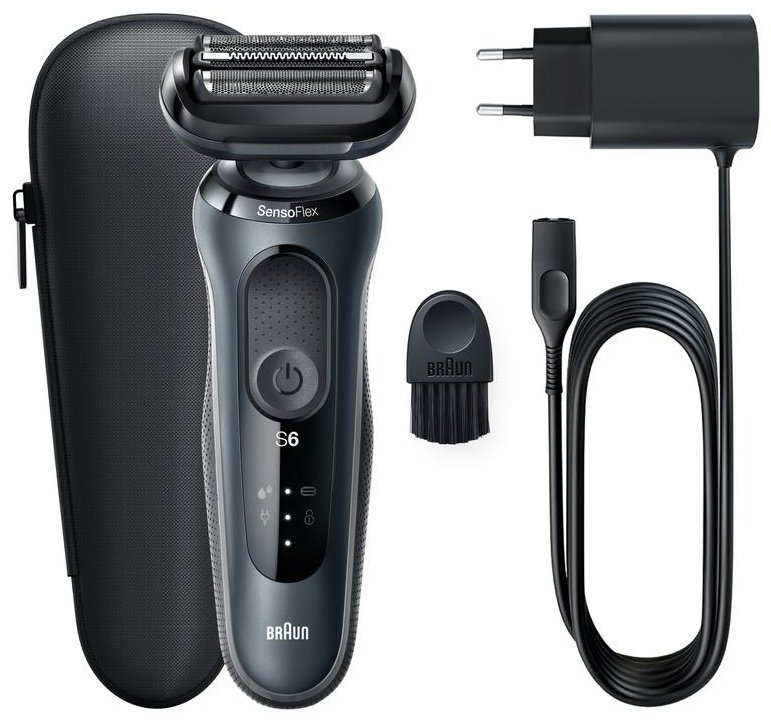 Электробритва Braun Series 6 61-R1200s сеточная от аккумулятора купить,0