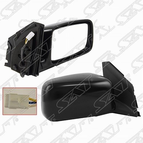 Зеркало в сборе SAT правое для Mitsubishi Lancer 2003-2007