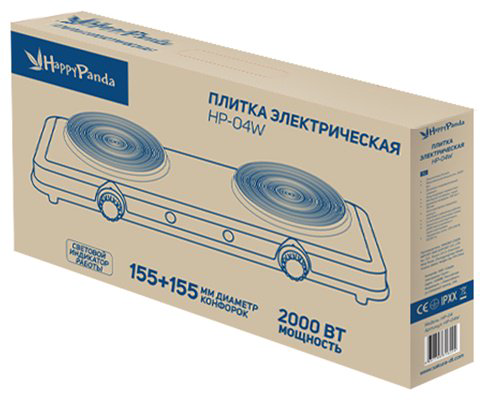 Настольная плита Happy Panda HP-04W белый