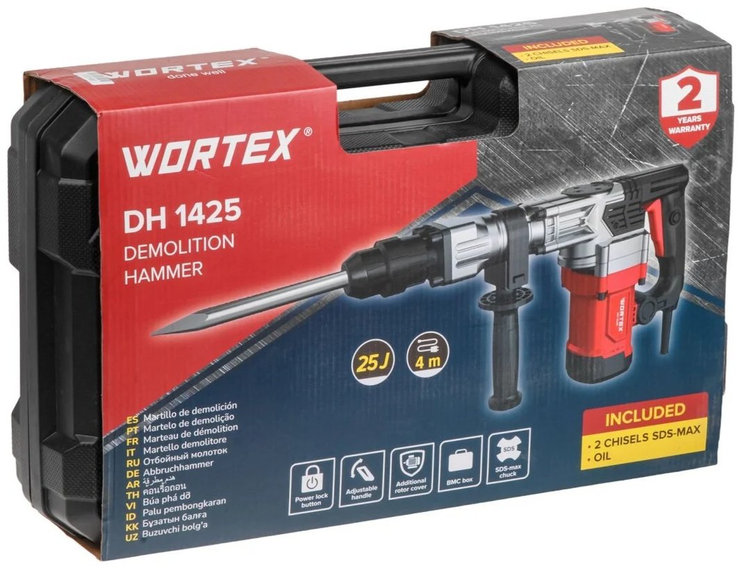 Отбойный молоток WORTEX DH 1425 1333509 SDS-Max - ForteMarket Отбойный молоток WORTEX DH 1425 1333509 SDS-Max купить,0