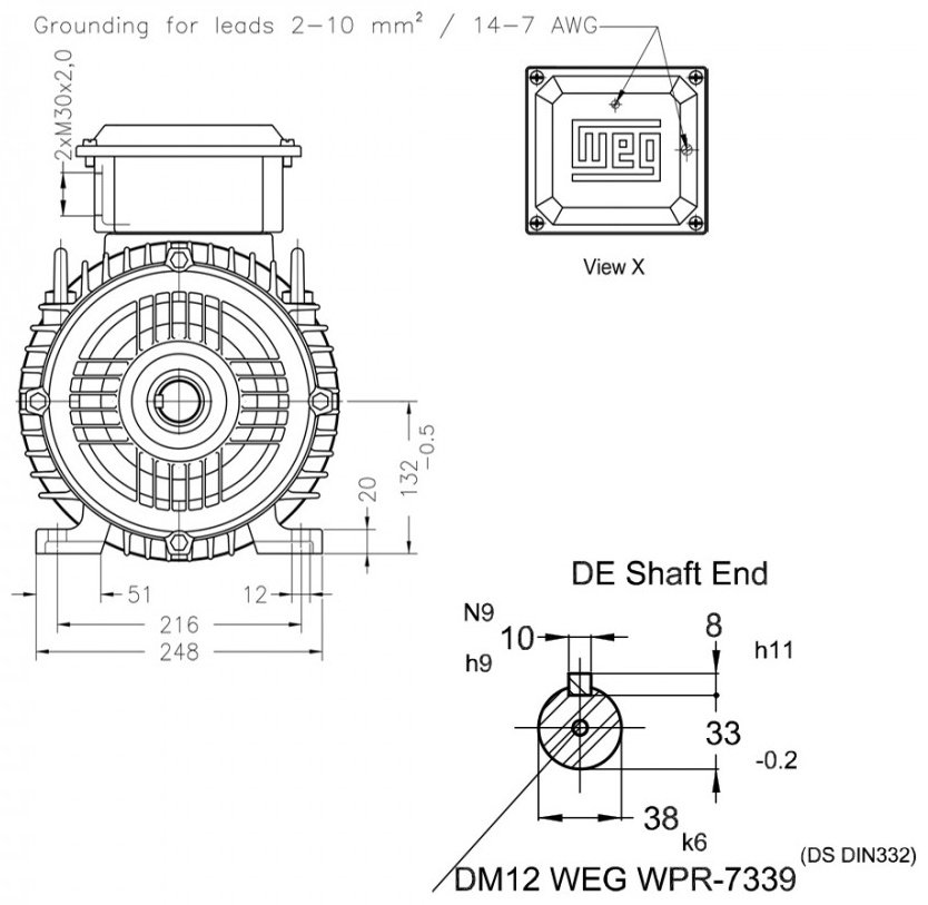 Электродвигатель WEG 12310529 5.5 кВт 2895 об/мин - ForteMarket Электродвигатель WEG 12310529 5.5 кВт 2895 об/мин купить,121290