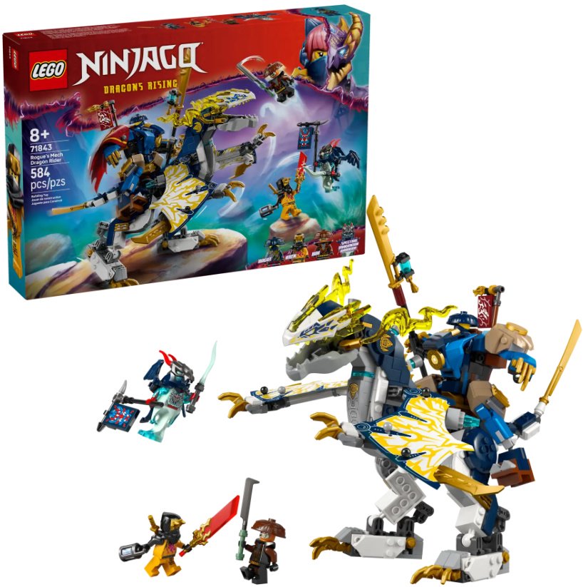 Конструктор LEGO Роуг, механический наездник на драконе, деталей 584 шт