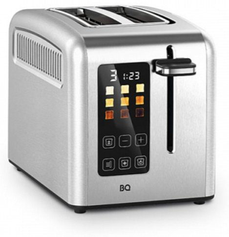 Тостер BQ T2002 стальной, черный купить,NaN
