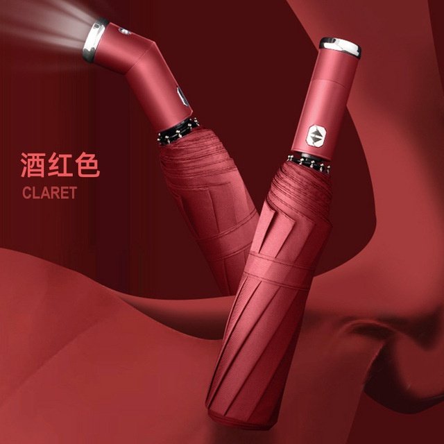 Складной зонт AI SHANG YI FEN NI автомат красный