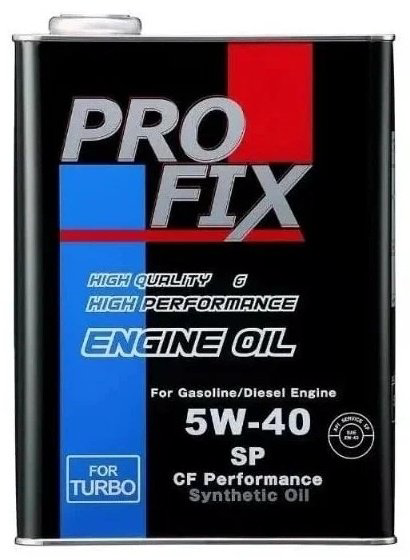 Моторное масло Синтетическое PROFIX Engine Oil 5W-40 4 л купить,NaN