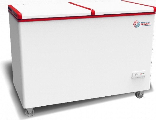 Морозильник Shivaki SFB 130 red 250 л белый