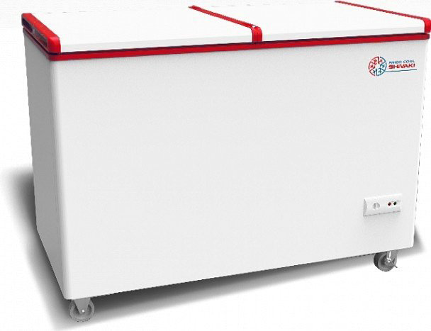 Морозильник Shivaki SFB 130 red 250 л белый