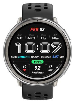 Смарт-часы Amazfit Active 2 46 мм серебристый-черный купить,NaN