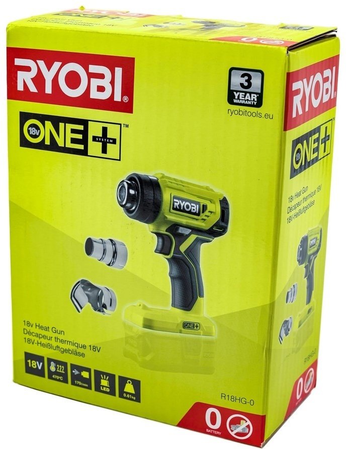 Фен строительный RYOBI R18HG-0 5133004423 - ForteMarket Фен строительный RYOBI R18HG-0 5133004423 купить,0