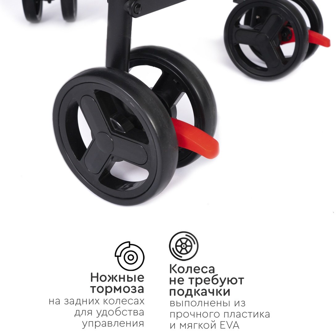 Коляска прогулочная TOMIX Kika HP-311, светло-серый - ForteMarket Коляска прогулочная TOMIX Kika HP-311, светло-серый купить,0