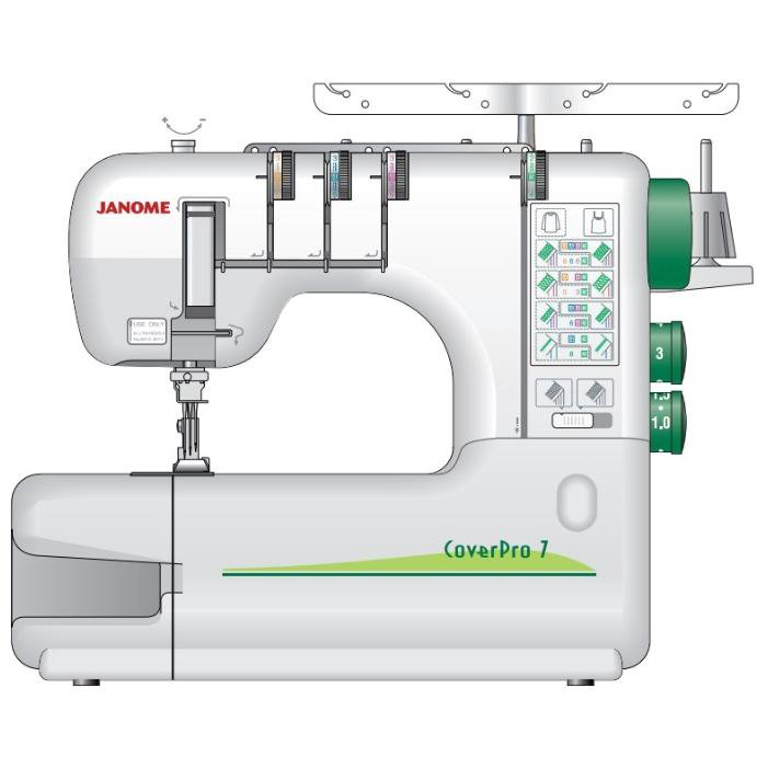 Распошивальная машина Janome Cover Pro 7 белая