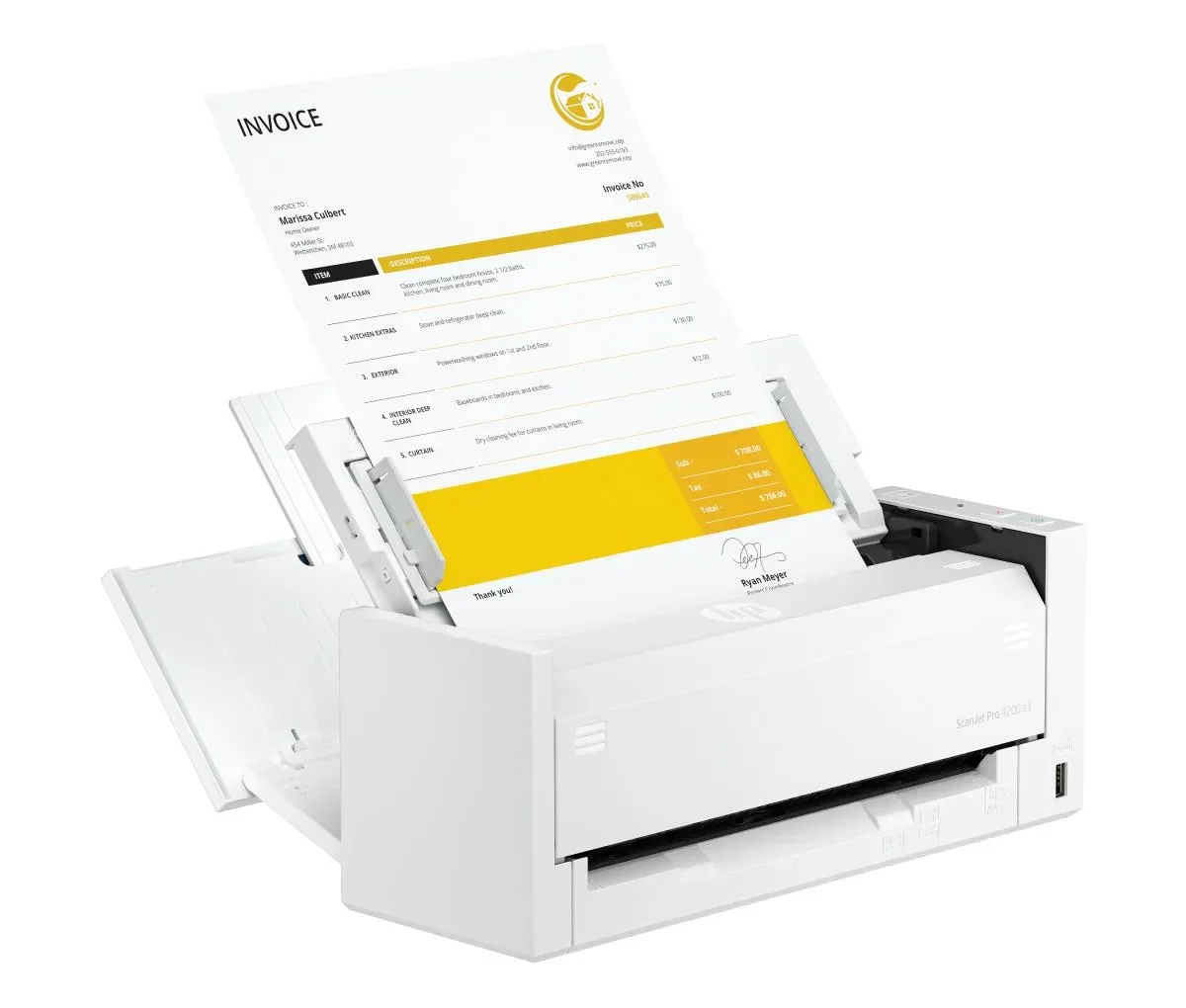 Сканер HP ScanJet Pro 4200 s1 8Q4W2A#B19 белый