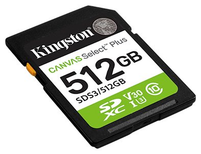 Карта памяти Kingston Secure Digital XC SDS3/512GB 512 Гб купить,0
