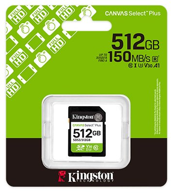 Карта памяти Kingston Secure Digital XC SDS3/512GB 512 Гб купить,0