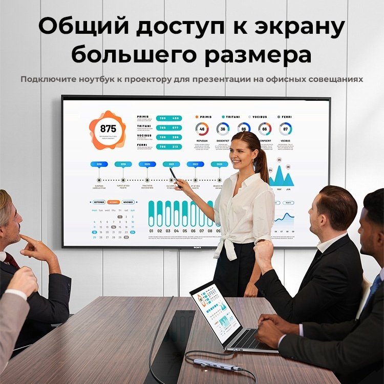 Док-станция Ugreen 15495 серебристый купить,0