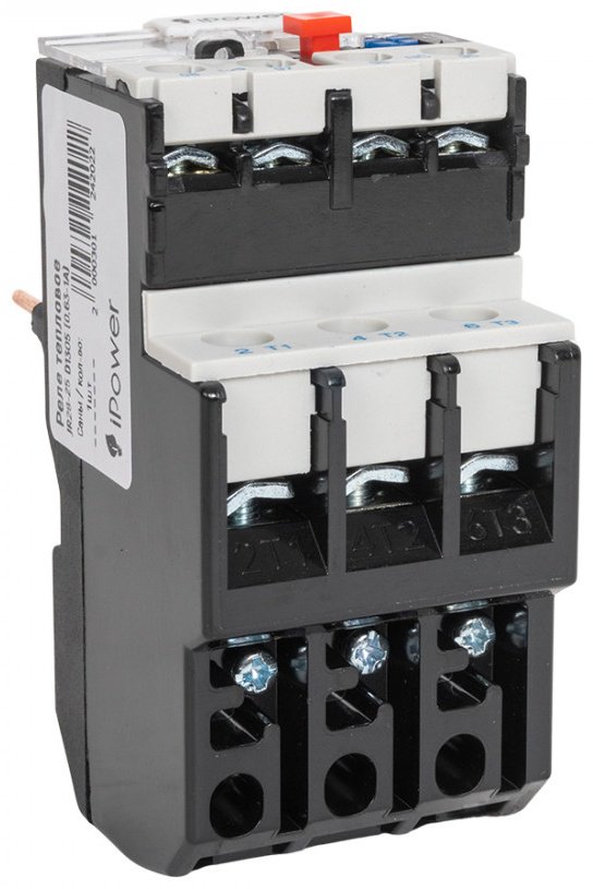 IPower реле перегрузки тепловое JR28-25 D1306 AC 660 В 1.6 А, кол-во фаз : 3