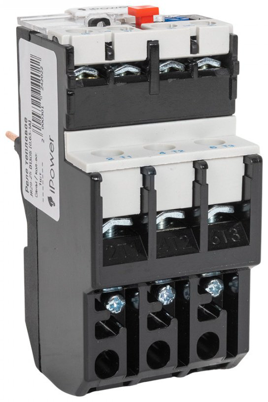 IPower реле перегрузки тепловое JR28-25 D1306 AC 660 В 1.6 А, кол-во фаз : 3