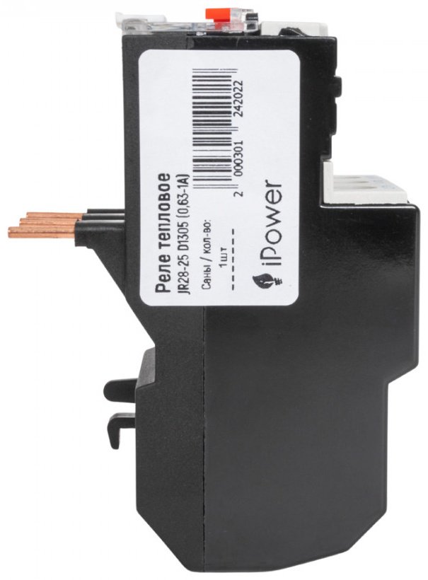 IPower реле перегрузки тепловое JR28-25 D1312 AC 220 В 282513125581 А, кол-во фаз : 3