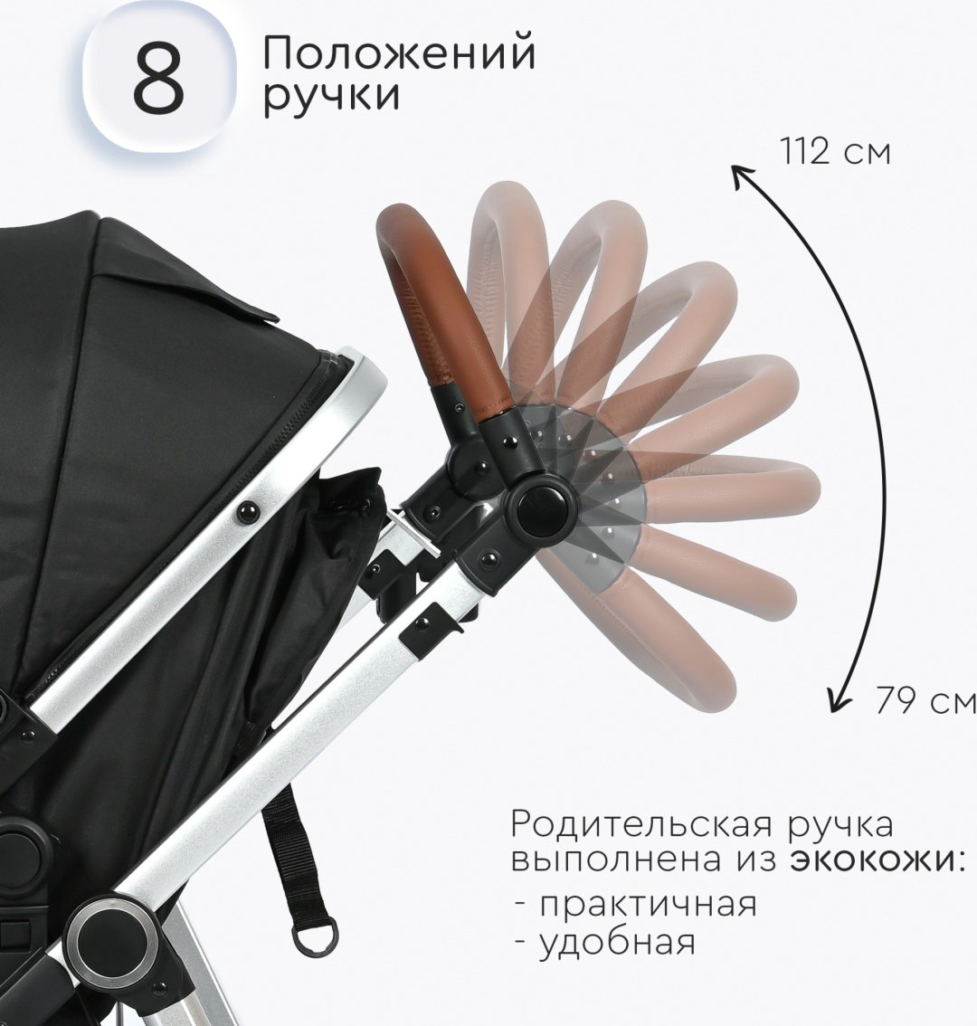 Коляска универсальная 3 в 1 TOMIX Sunny, черный купить,NaN