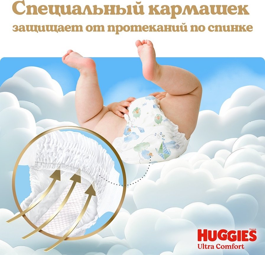 Подгузники Huggies Ultra Comfort 3, 21 шт купить,0