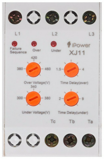 IPower реле контроля фаз XJ11 AC 250 В 5 А, кол-во фаз : 3