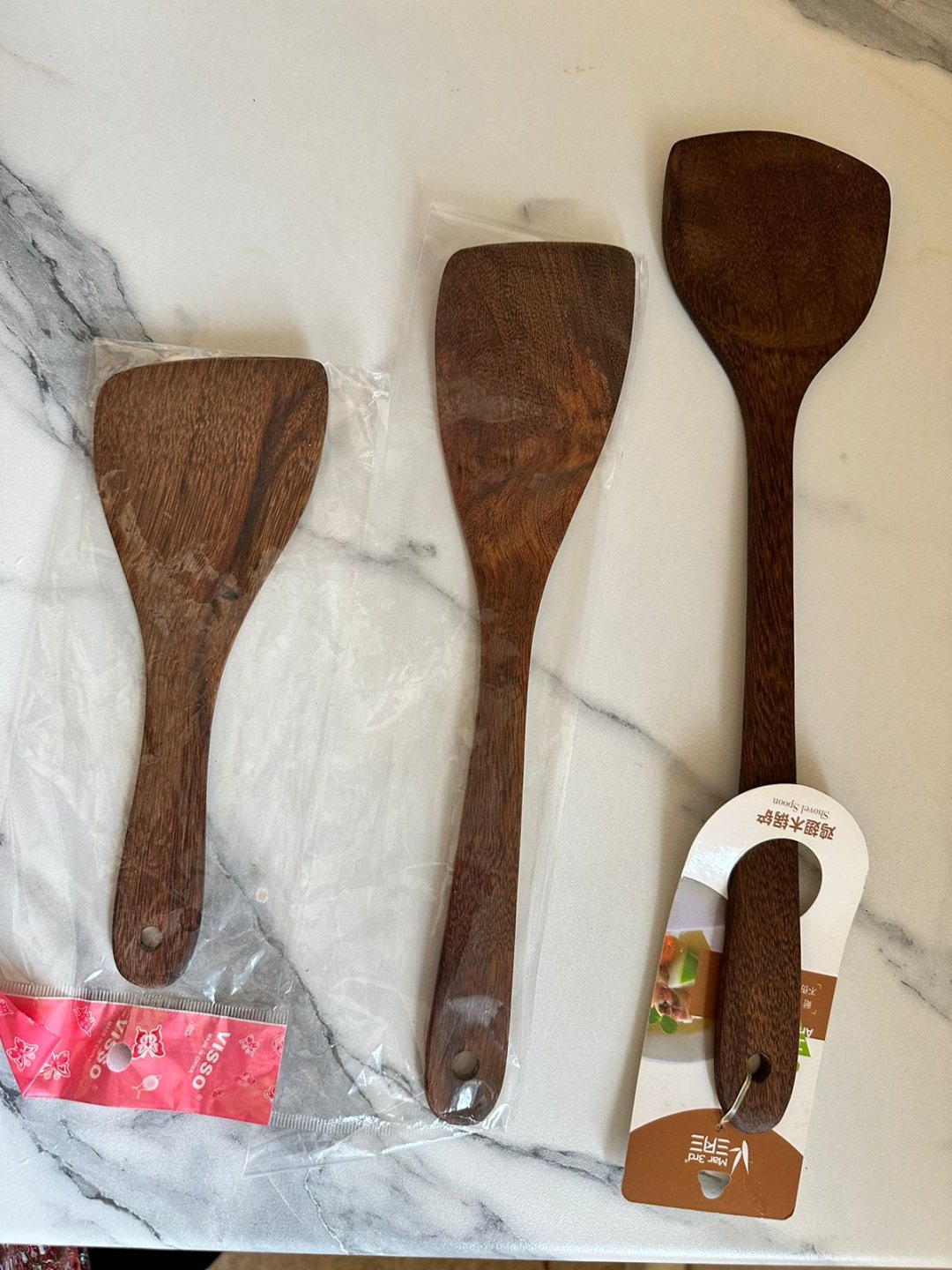 Лопатка дерево, бамбук, 3 шт - ForteMarket Лопатка дерево, бамбук, 3 шт купить,0