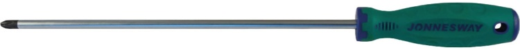 Отвертка стержневая крестовая ANTI-SLIP GRIP, PH2x300 мм JONNESWAY D71P2300 Green