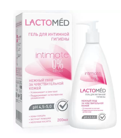 Вертекс ЗАО Lactomed Гель для интимной гигиены Лактомед 200мл/фл 