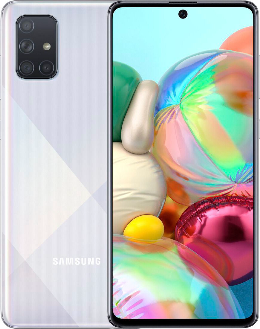 Смартфон Samsung Galaxy A71 128Gb Metallic Silver купить,NaN
